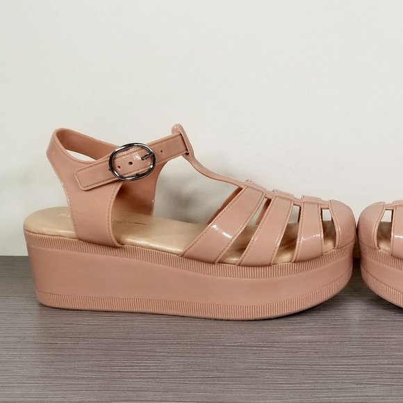 Jeffrey Campbell Candied Platform Sandals, Nude, Womens Size 6 M / 37 - Picture 7 of 12